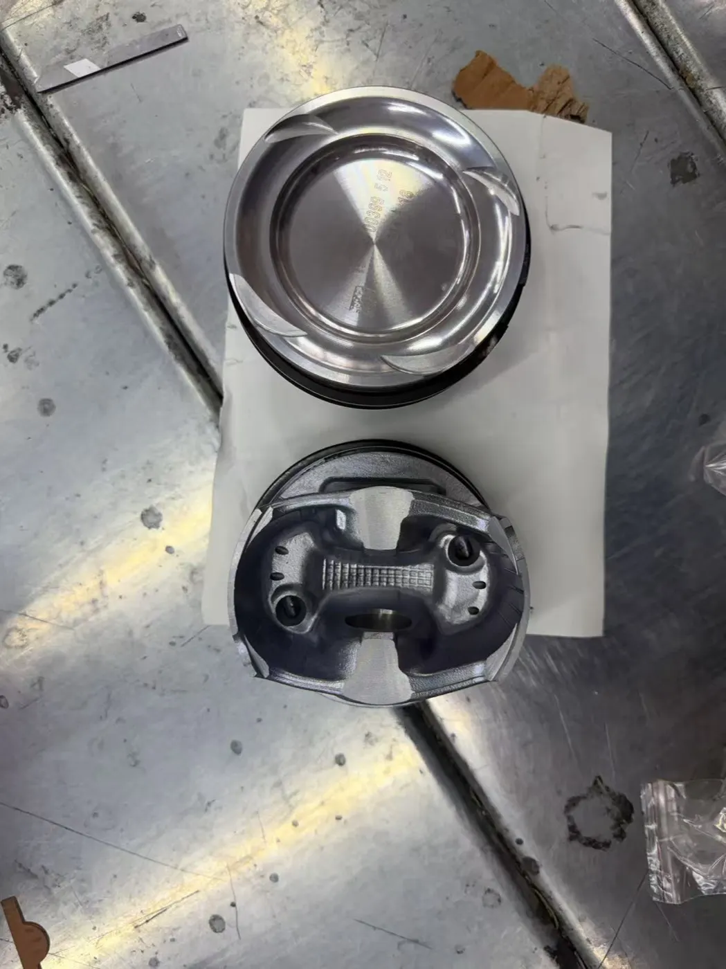 Parts laid out on an inspection bench during a quality check at a factory in China